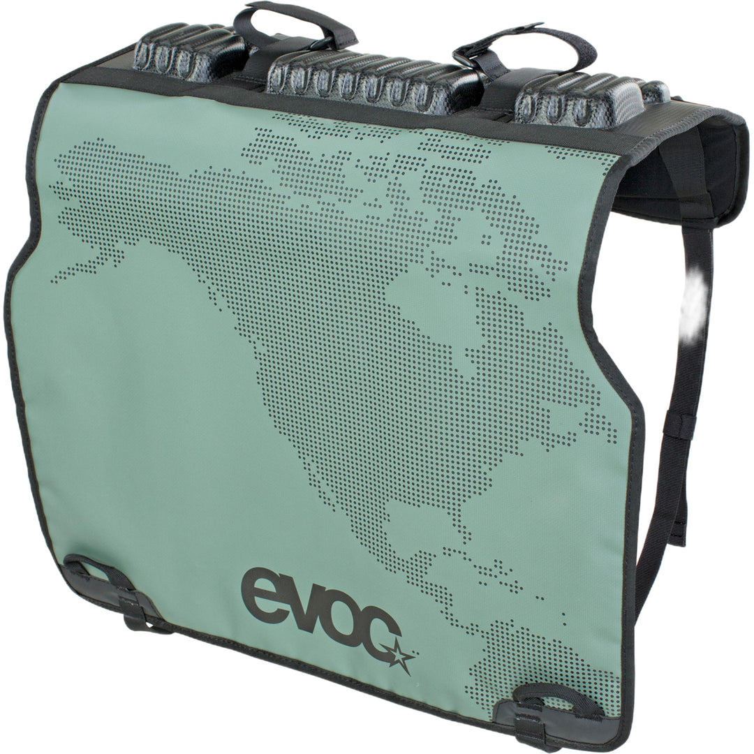 EVOC Tailgate PAD Duo für Fahrradtransport im Pickup (Fahrradtransport, sichere Fixierung von 2 Bike