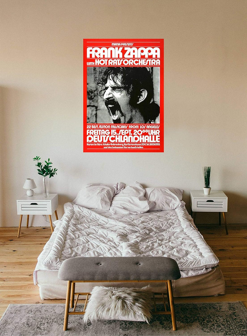 Frank Zappa - Hot Rats, Berlin 1972 » Konzertplakat/Premium Poster | Live Konzert Veranstaltung | DI