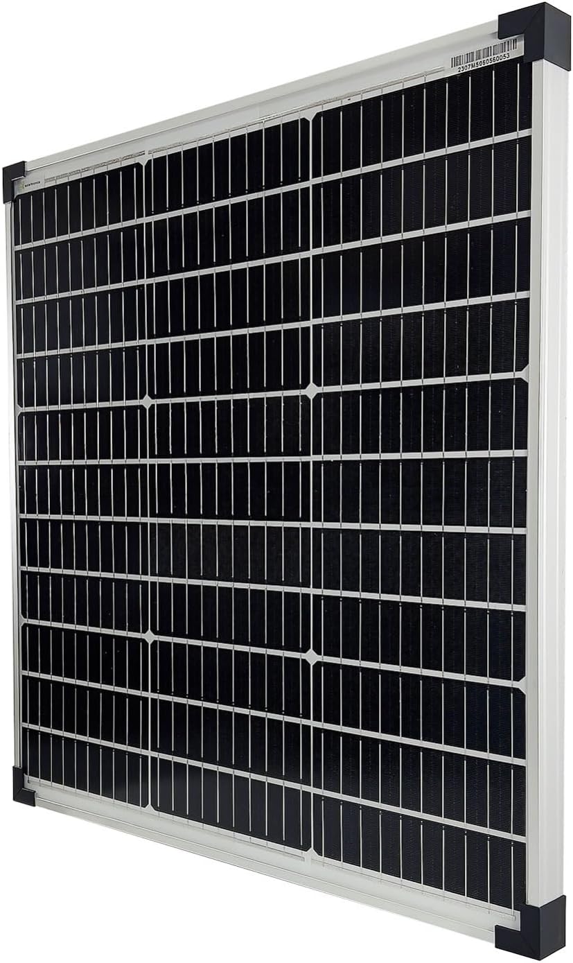 60 Watt Mono Solarmodul 10 Busbars 210mm Zellformat Solarpanel