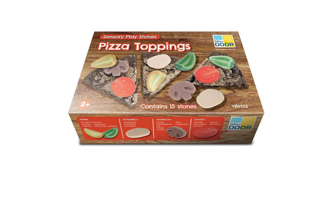 Pizza-Belag – sensorische Spielsteine