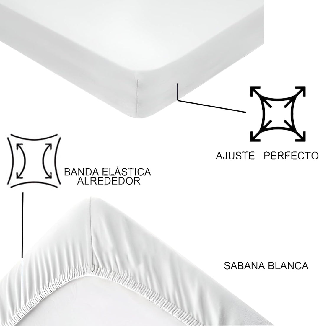 various Bettwäsche-Set für Babybett, 60 x 120 cm, 100 % Baumwolle, extra weich, inklusive Spannbettl