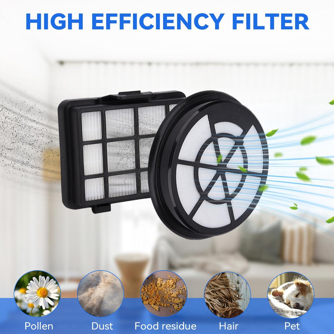 12 Stück Filters für Bosch Serie 2 Staubsauger BGC05A220A-BGC05A320-BGC05A322-BGC05AAA1-BGS05A221-BG