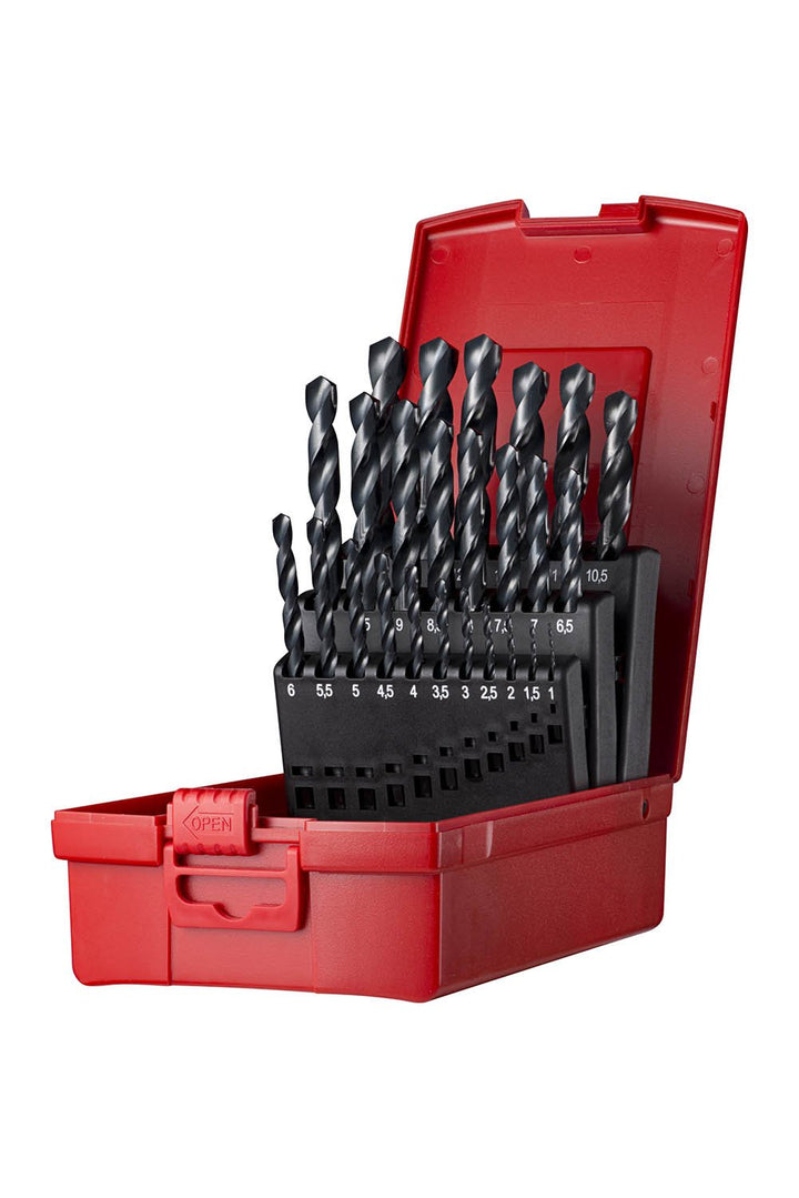 Dormer Jobber Drill Set, Set of 25 1.0mm - 13.0mm, 1.0mm - 13.0mm