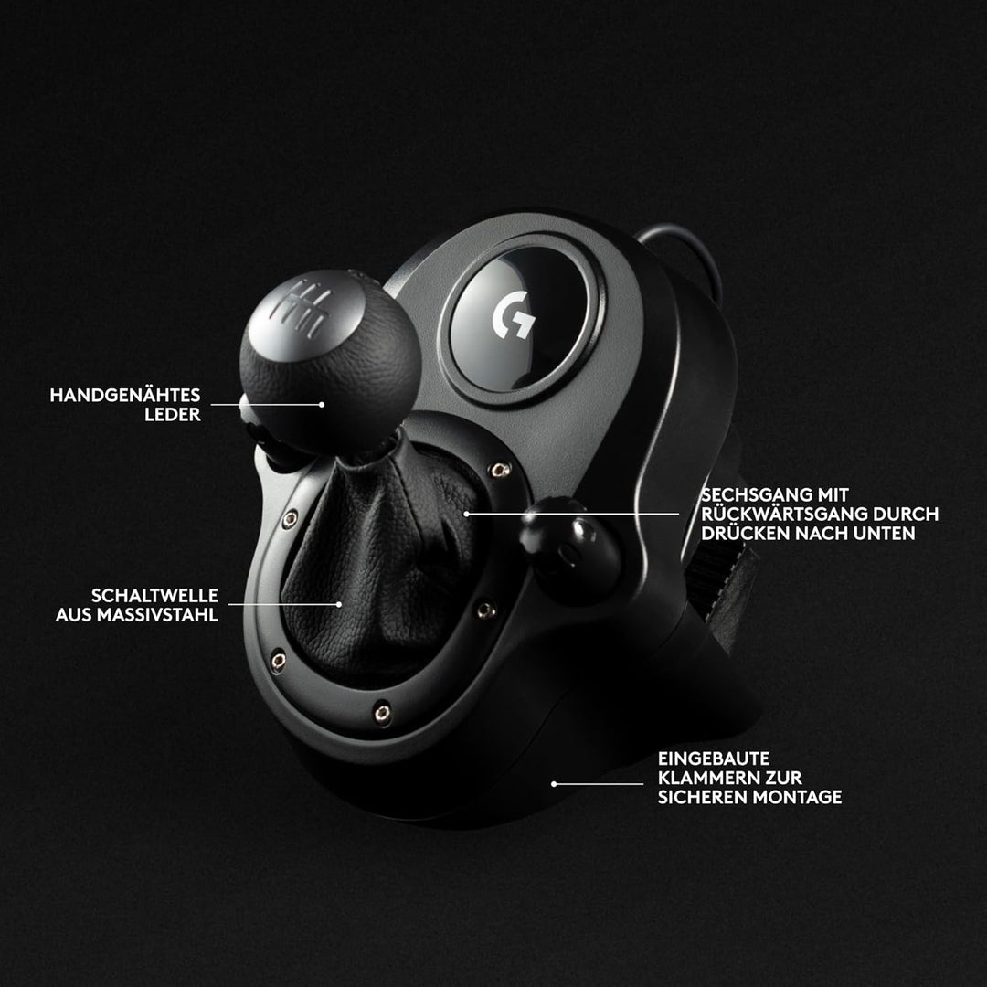 Logitech G G29 SE Driving Force Rennlenkrad und Pedale, Force Feedback, echtes Leder + Logitech G Dr