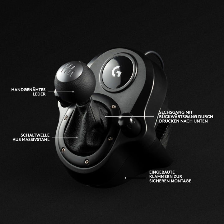 Logitech G G29 SE Driving Force Rennlenkrad und Pedale, Force Feedback, echtes Leder + Logitech G Dr