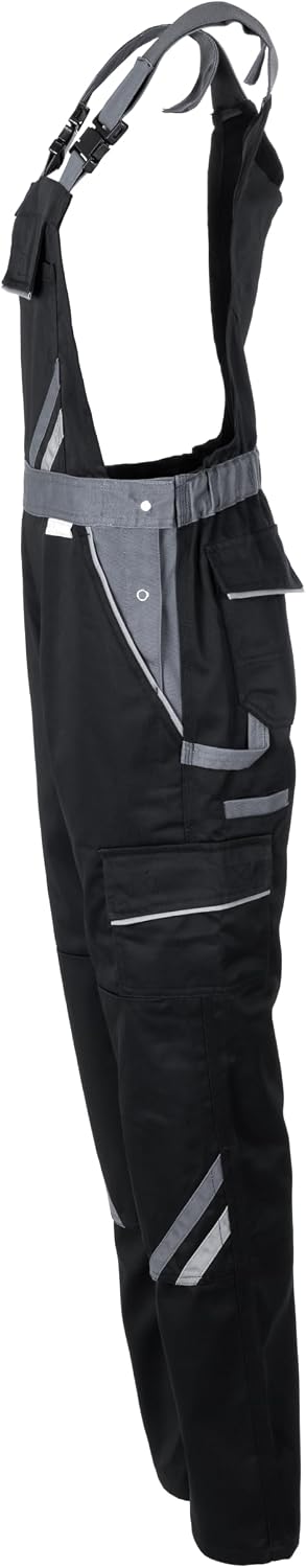 Planam Highline Damen Latzhose, viele Farben, alle Grössen 48 schwarz/schiefer/zink, 48 schwarz/schi