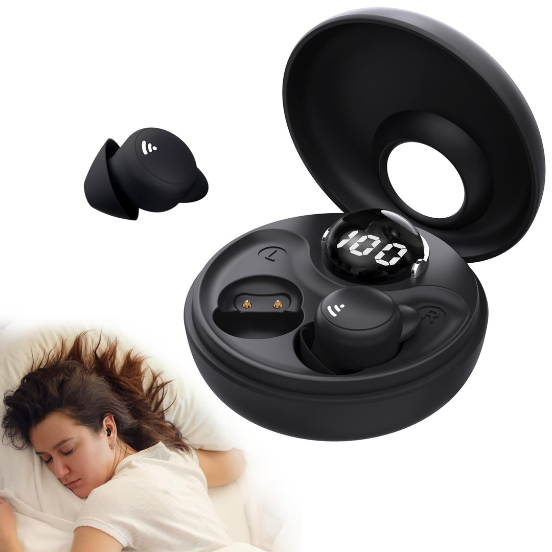 Schlafkopfhörer, Mini Kopfhörer zum Schlafen Kabellose Bluetooth 5.3 Flüssiges Silikon kopfhörer sch