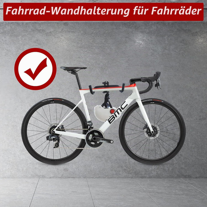 WOPPLXY 2 Stück Fahrrad Wandhalterung, Winkel und Wandabstand Einstellbar Fahrradhalterung Wand, Sch