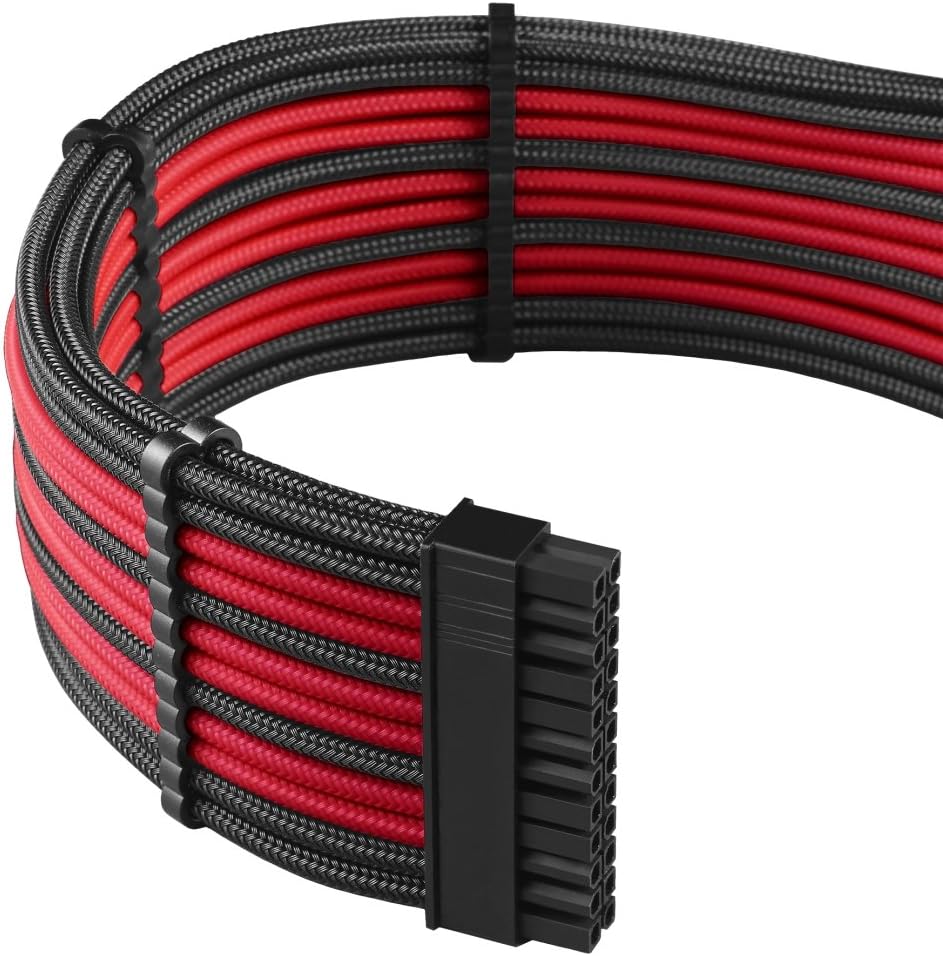 CableMod PRO ModMesh C-Series AXi, Hxi, RM Cable Kit - Black/RED schwarz / rot, schwarz / rot