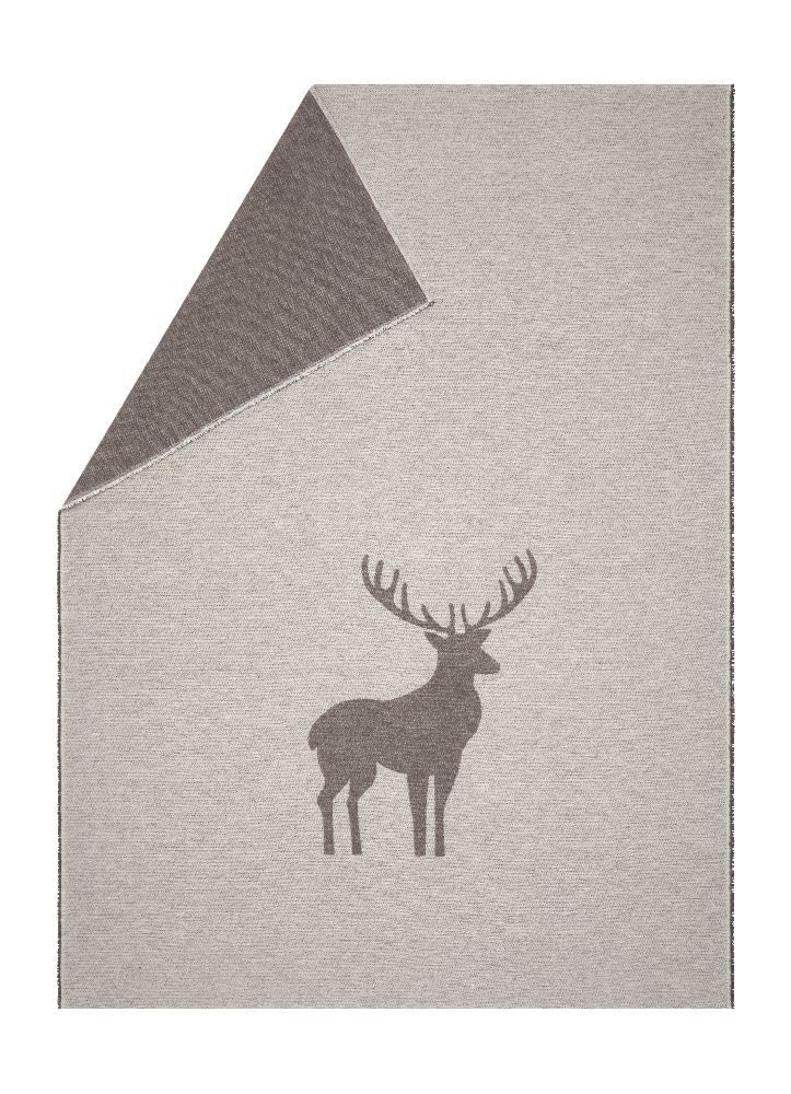 David Fussenegger leichte Kuscheldecke Hirsch Strukur 140x200cm weiche Flanelldecke aus Recycling-Ba