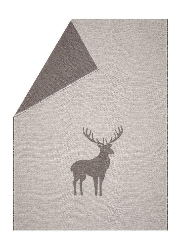 David Fussenegger leichte Kuscheldecke Hirsch Strukur 140x200cm weiche Flanelldecke aus Recycling-Ba