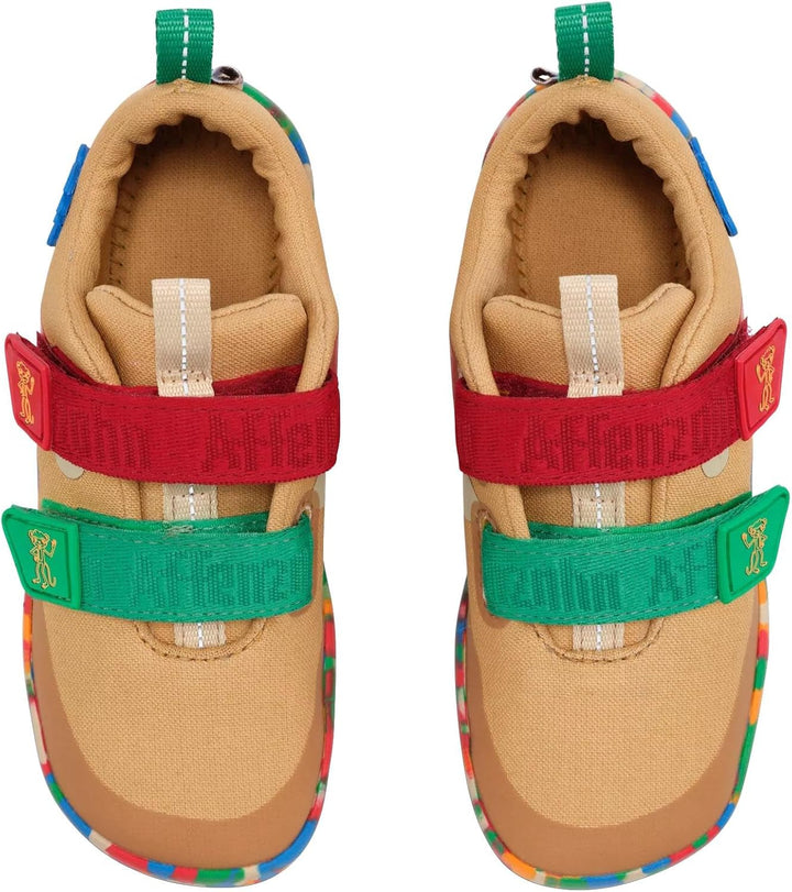 Affenzahn Barfussschuh Baumwolle Lucky Klettverschluss Vegan rutschfest Flexibel für den Sommer in G