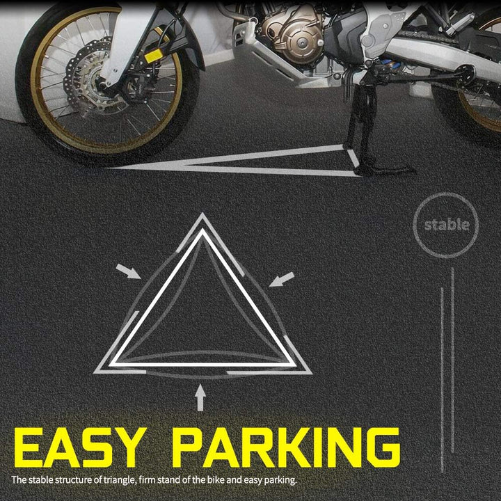 Fayedenicy Motorradzubehörteile für CRF 1000L 16-19, Schwarzer Stahl Center Central Foot Stand Mount