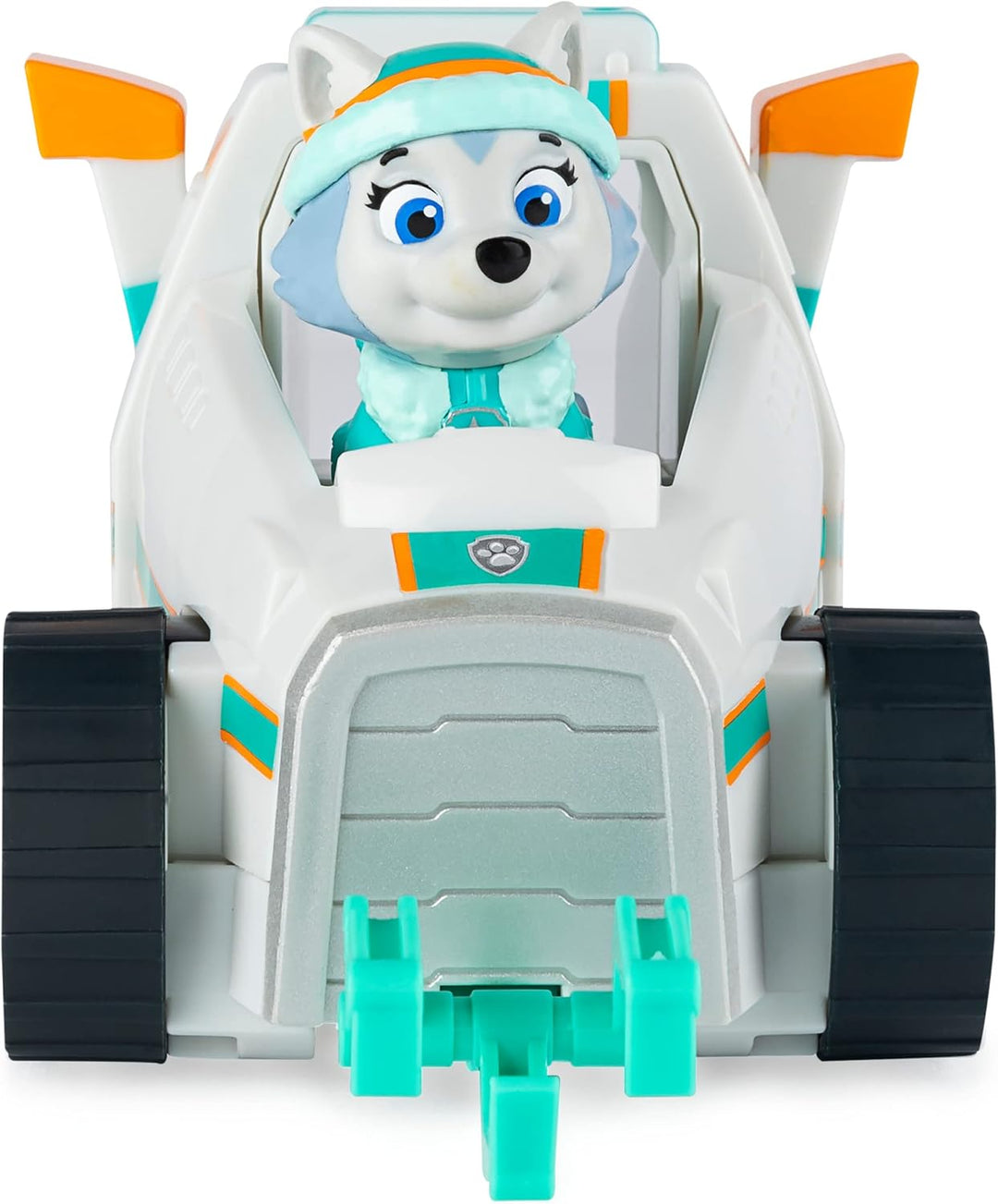 PAW PATROL, Schneeraupe-Fahrzeug mit Everest-Figur (Basic Vehicle/Basis Fahrzeug), Spielzeugauto, ab