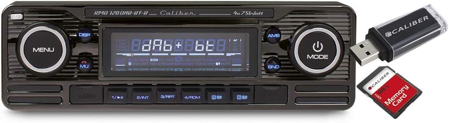 Caliber Audio Technology RMD120DAB-BT-B Autoradio Bluetooth®-Freisprecheinrichtung, inkl.