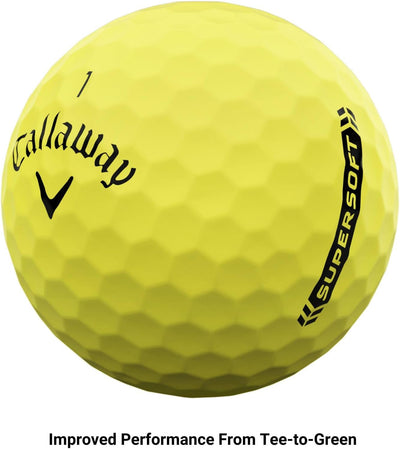 Callaway Supersoft Golfbälle 2023 Gelb, Gelb