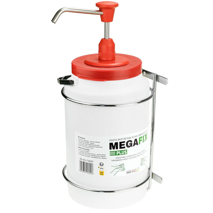STIX Handreiniger Profi mit Dosierpumpe u. Wandhalter Handwaschpaste 3 Liter Waschpaste Handwaschpas