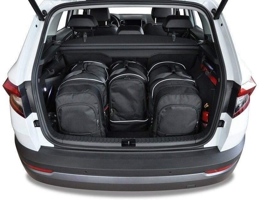 KJUST Dedizierte Kofferraumtaschen 4 STK kompatibel mit Skoda KAROQ I 2017+