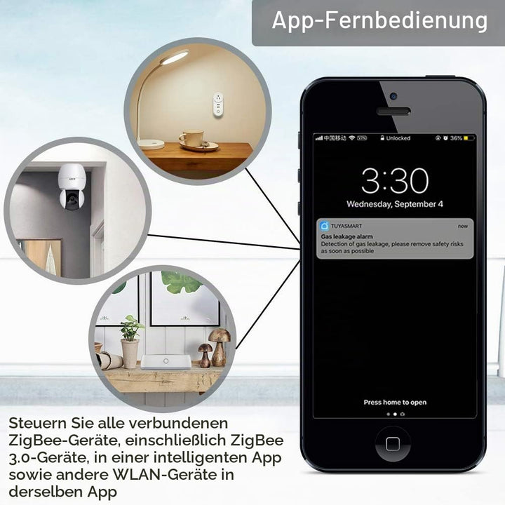MOES Tuya ZigBee Wired Smart Gateway/Hub für Tuya ZigBee Produkt, Smart Life APP Drahtlose Fernbedie