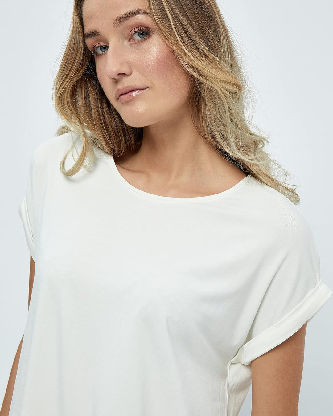 DESIRES Giselle T-Shirt Damen | Tshirt Damen Weiss | Frühling Bluse T Shirt Damen Kurzarm | Shirt Da