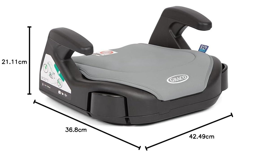 Graco Booster Basic R129 Rückfreier Booster Autositz, geringes Gewicht mit nur 1,4 kg, geeignet von