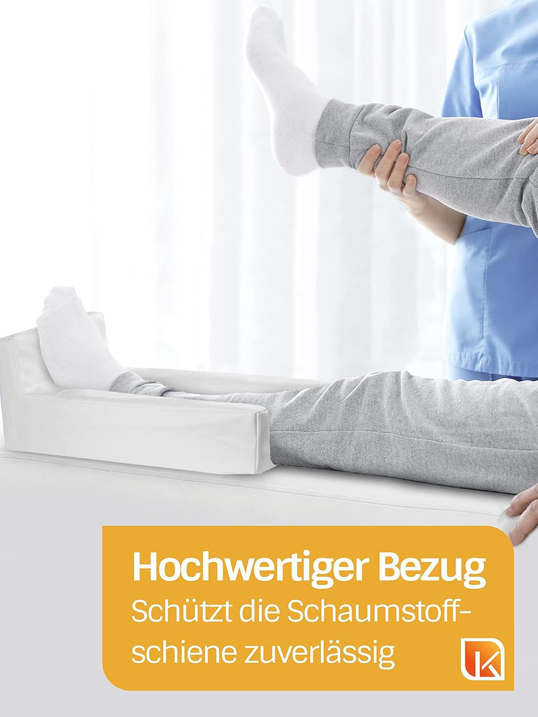 Dr. Paul Koch | Kunstlederbezug Für Beinflachlagerungsschiene | Abwaschbarer Bezug Mit Reissverschlu