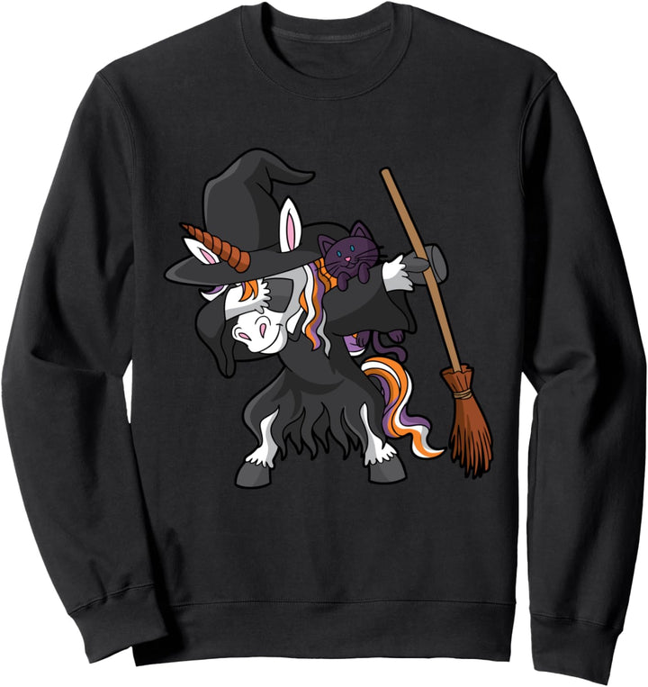 Dabbing Halloween Witch Sweatshirt