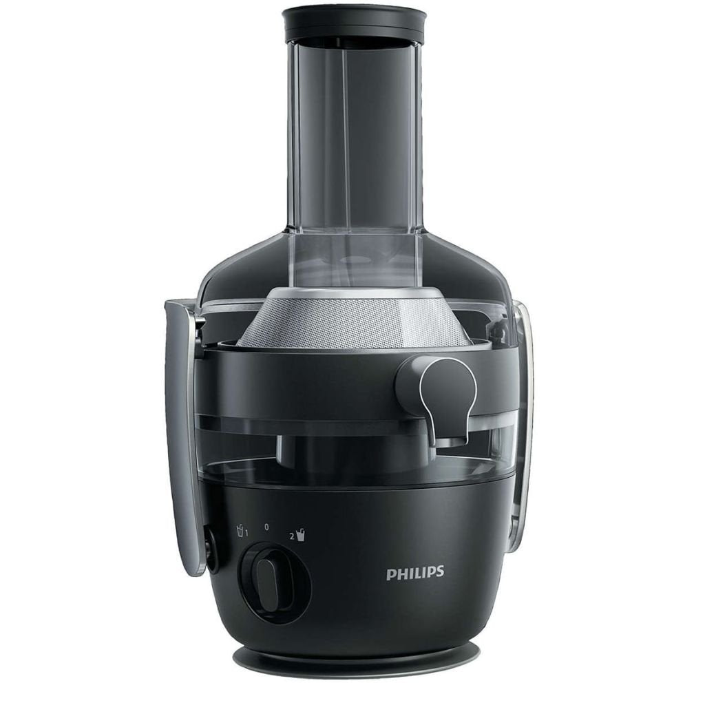 Philips HR1919/70 Entsafter, FiberBoost, QuickClean Technologie, Vorspülfunktion, 1000 W, schwarz oh