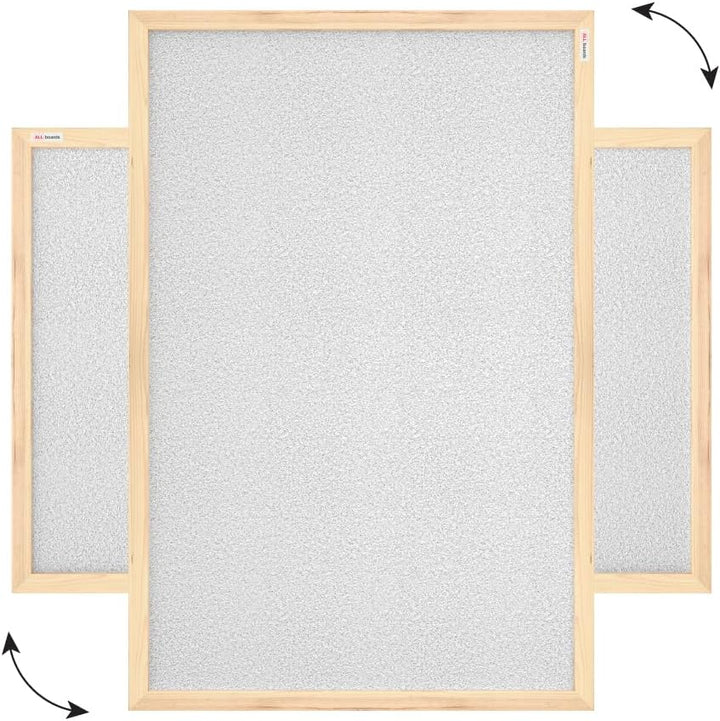 ALLboards Hellgrau Pinnwand mit Holz Rahmen 60x40cm Korktafel Korkwand Pinnwand Kork Farbiger Kork 6