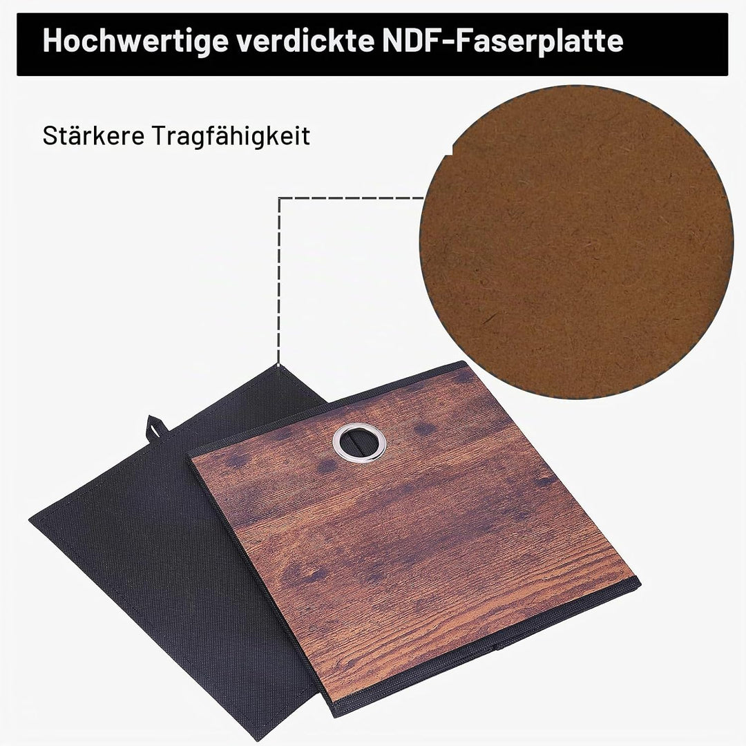 JAKAGO 6 Stück Faltbare Aufbewahrungsbox 30 x 30 x 30 cm Stoff Aufbewahrungswürfel Faltbox für Kalla