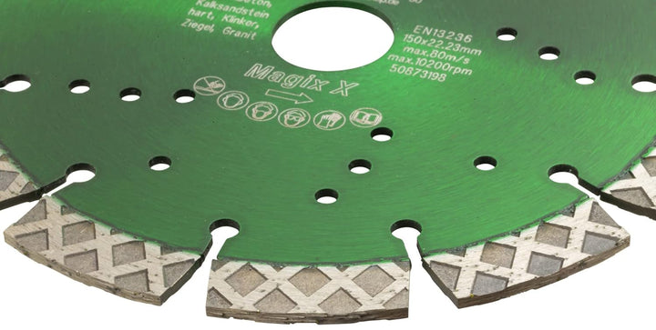Eibenstock Mauerschlitzfräse EMF 150.1 inklusive 2x Diamant Trennscheiben & MDW Diamant Trennscheibe