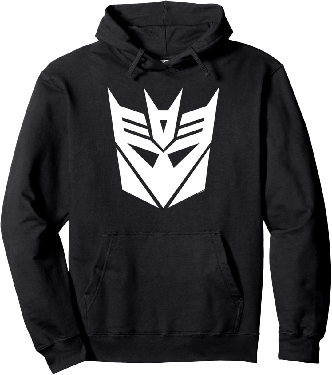 TRANSFORMERS White Decepticon Sigil Pullover Hoodie