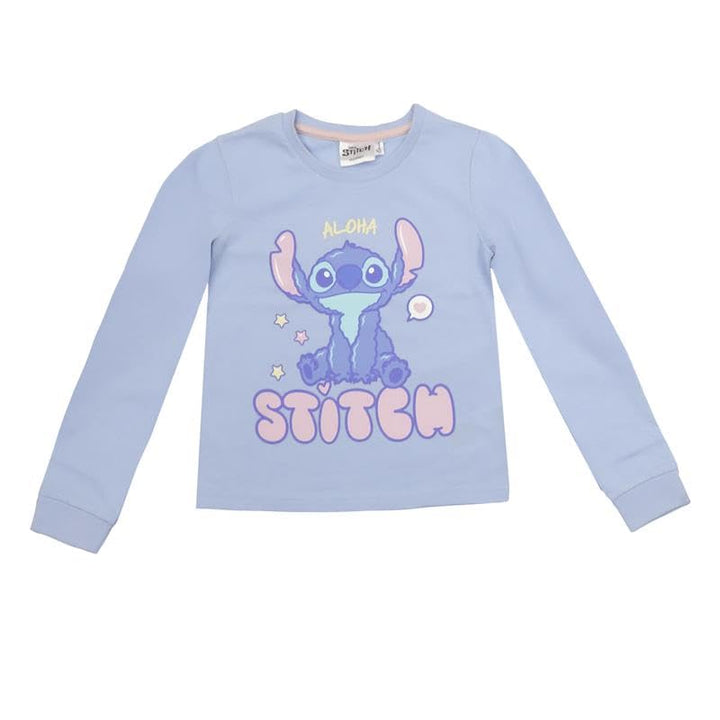 Disney Lilo und Stitch Mädchen-Schlafanzug, Stitch Pyjama, 100% Baumwolle, Gr. 128-176 (DE/NL/SE/PL,