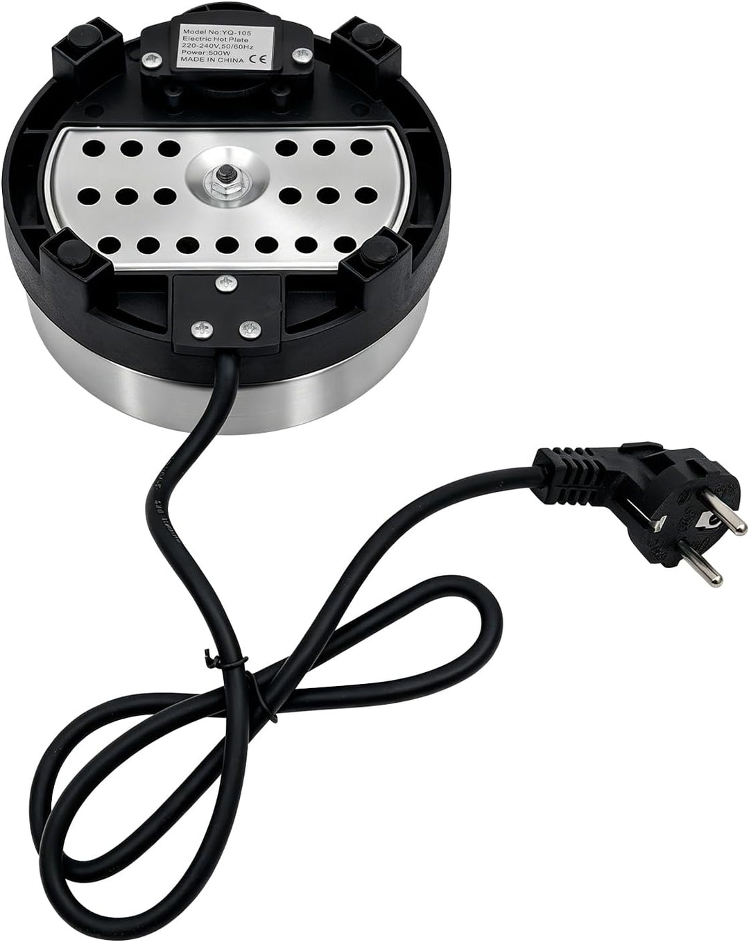 Wachsschmelzplatte 500W, elektrische Heizplatte für Kerzen, EU-Stecker | 10 cm Heizfläche, 220-240V,