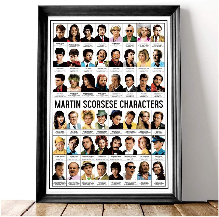 Wall Editions Art-Poster - Martin Scorsese Characters - Olivier Bourdereau