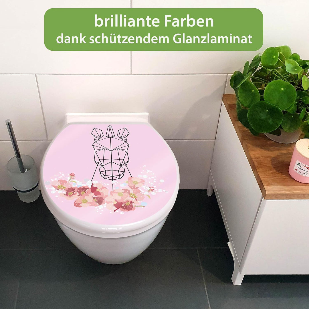 banjado Toilettendeckel mit Absenkautomatik 44,5x37cm - Soft Close Toilettensitz - WC Sitz mit Absen