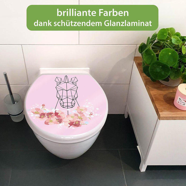 banjado Toilettendeckel mit Absenkautomatik 44,5x37cm - Soft Close Toilettensitz - WC Sitz mit Absen