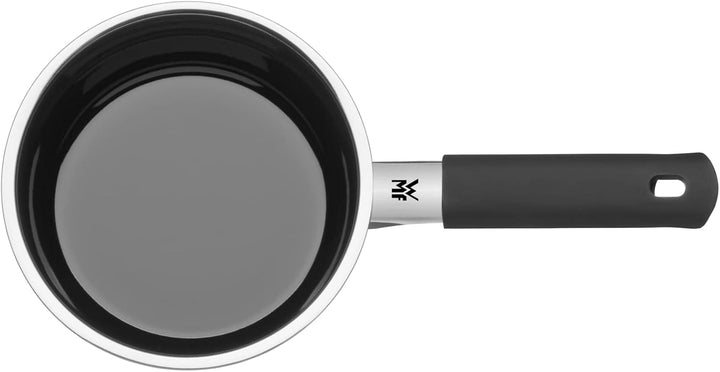 WMF Fusiontec Mineral Stielkasserolle mit Glasdeckel 16 cm, Kochtopf klein 1,3l, Induktion, High-Tec