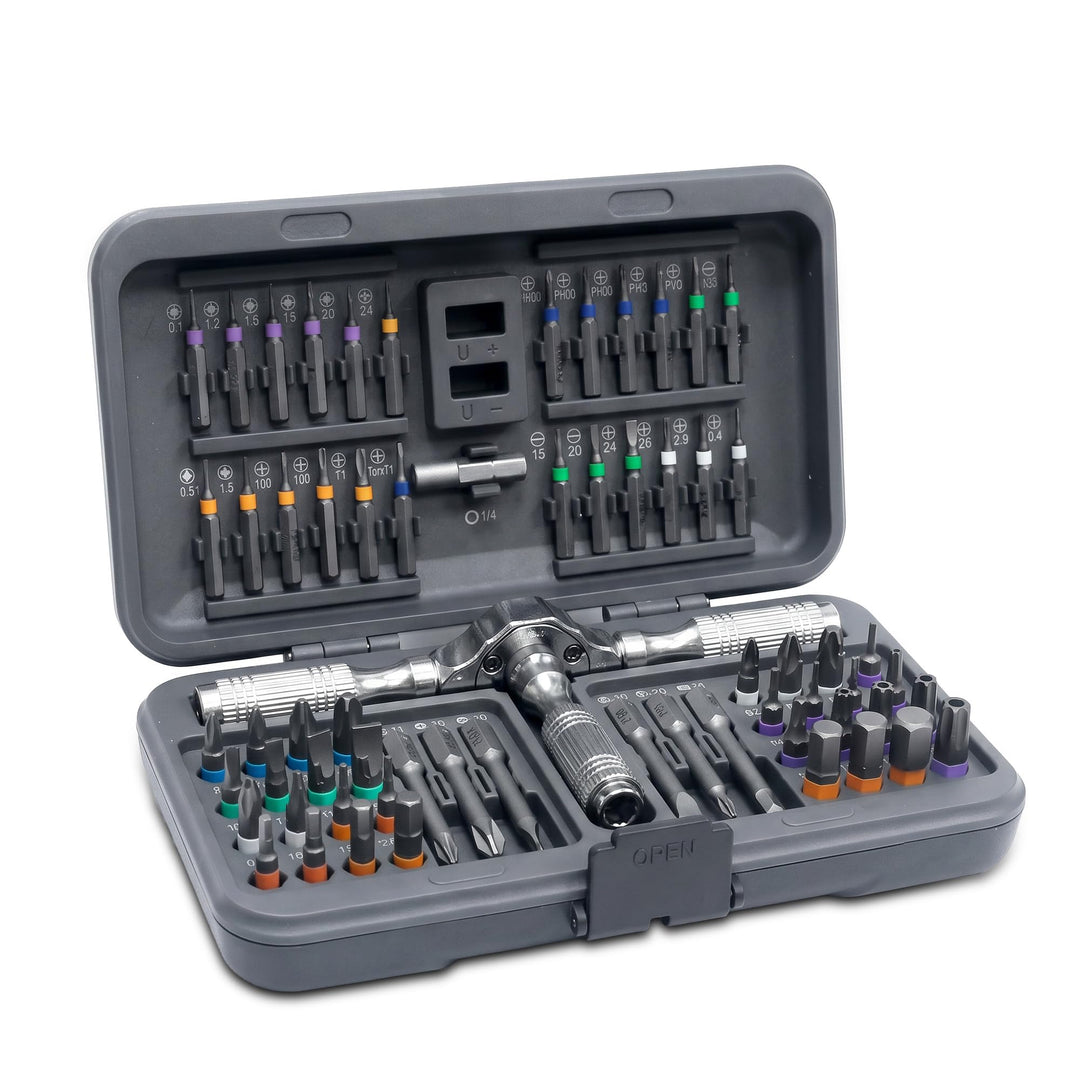 66-in-1 Ratschen Schraubendreher Set - Magnetisch Ratschenschraubendreher, 66-in-1