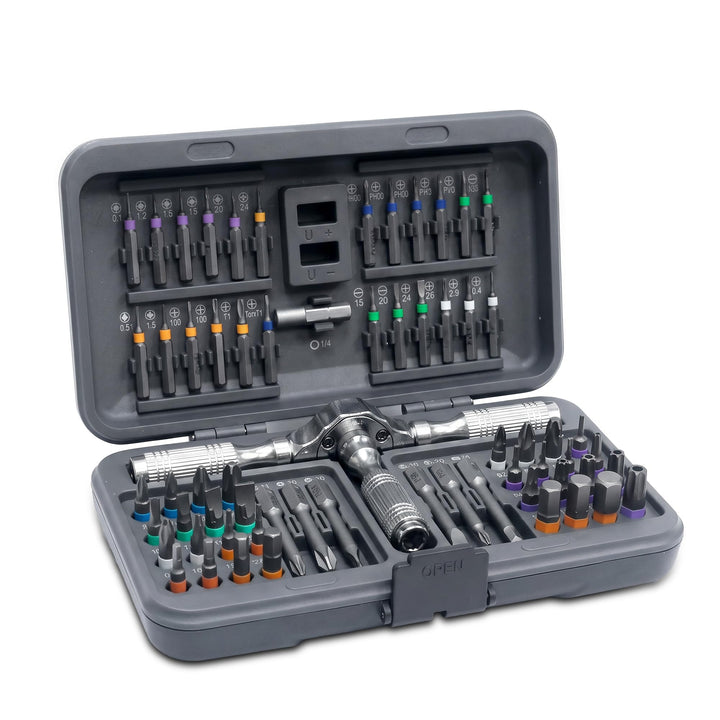 66-in-1 Ratschen Schraubendreher Set - Magnetisch Ratschenschraubendreher, 66-in-1