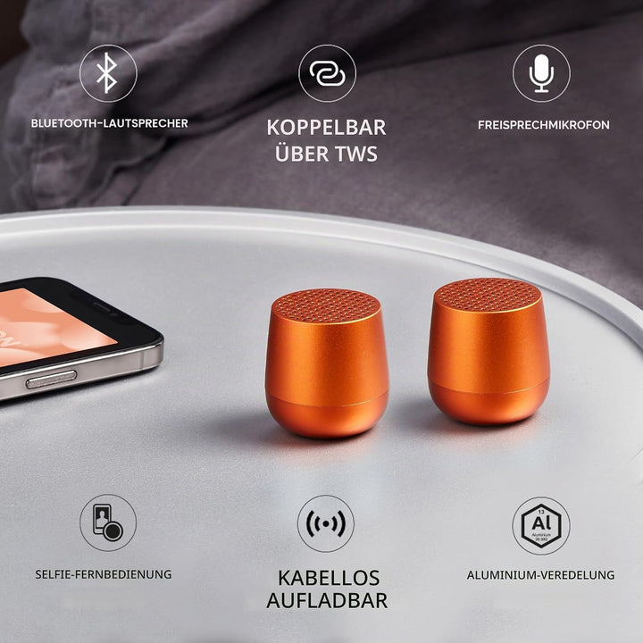 Lexon Mino+ Bluetooth-Lautsprecher (Dunkelgrün-1), Dunkelgrün-1