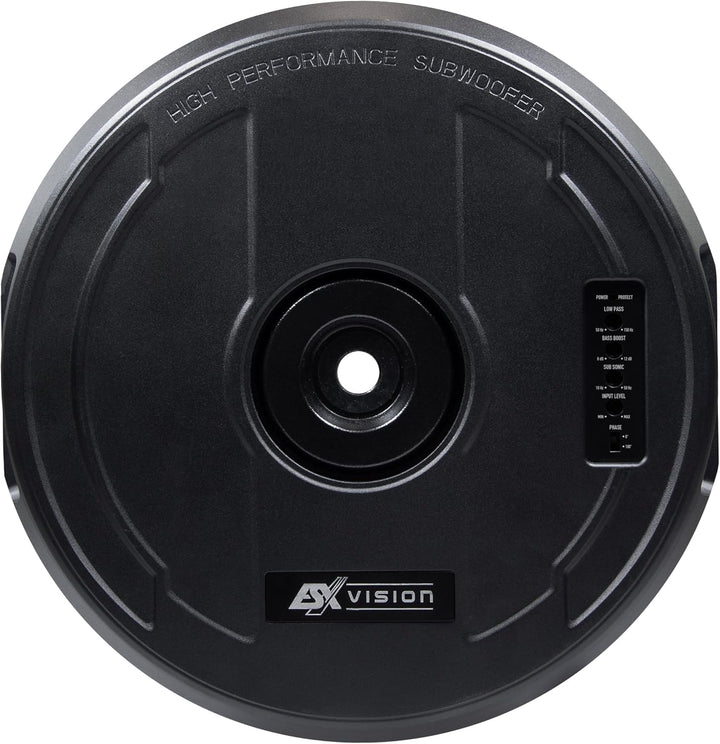 ESX V1100Av2-28cm (11") AKTIV Bass für Reserverad-Mulde mit massivem Aluminium-Gehäuse | Class-A/B P