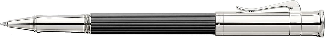 Graf von Faber-Castell - Tintenroller Classic Ebenholz | Schaft aus Ebenholz mit platinierten Metall