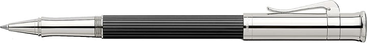 Graf von Faber-Castell - Tintenroller Classic Ebenholz | Schaft aus Ebenholz mit platinierten Metall