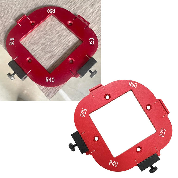 Eckradius-Schablone, 4-in-1, Rund, R30/R35/R40/R45, Tragbare, Abgerundete R-Winkel-Bogenschablone fü