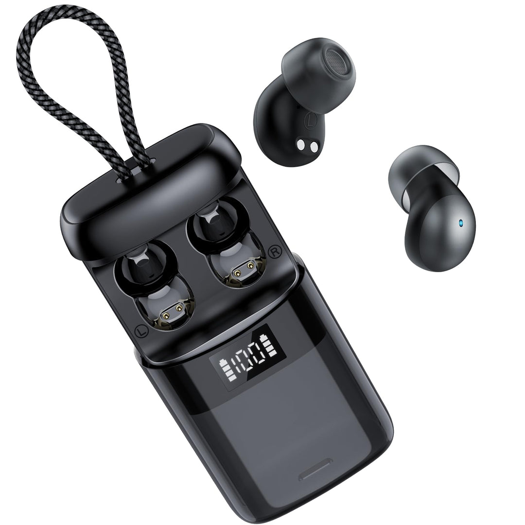 Schlafkopfhörer Bluetooth 6.0, In Ear Bluetooth Kopfhörer Mit Schlaftracker, 48 Std Seitenschläfer-K