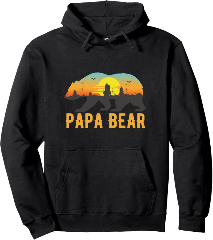 Cooles Papa Bär Grafik Design - Vatertag Papa Bear Geschenk Pullover Hoodie