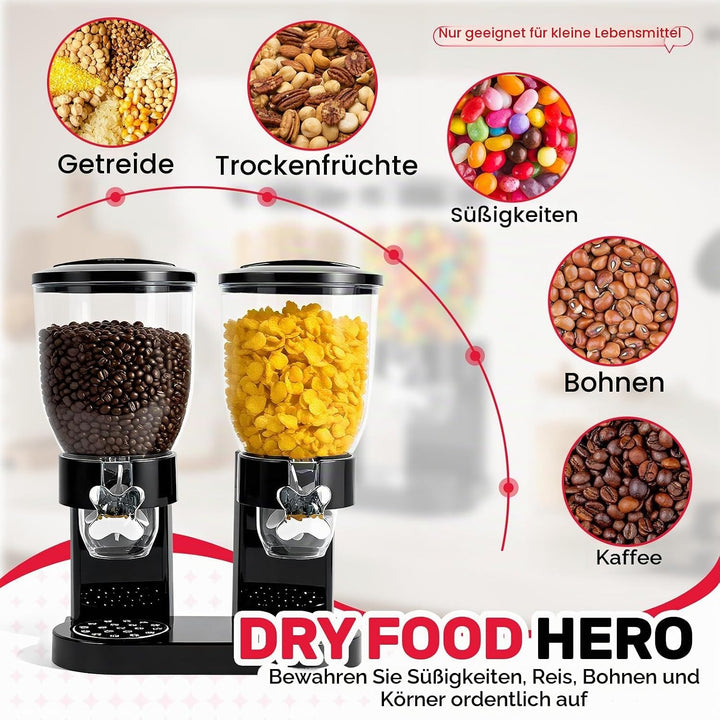 Sinceroduct Cereal Dispenser 2L 2er Pack, Luftdichter Müslispender für die Organisation des Küchenvo