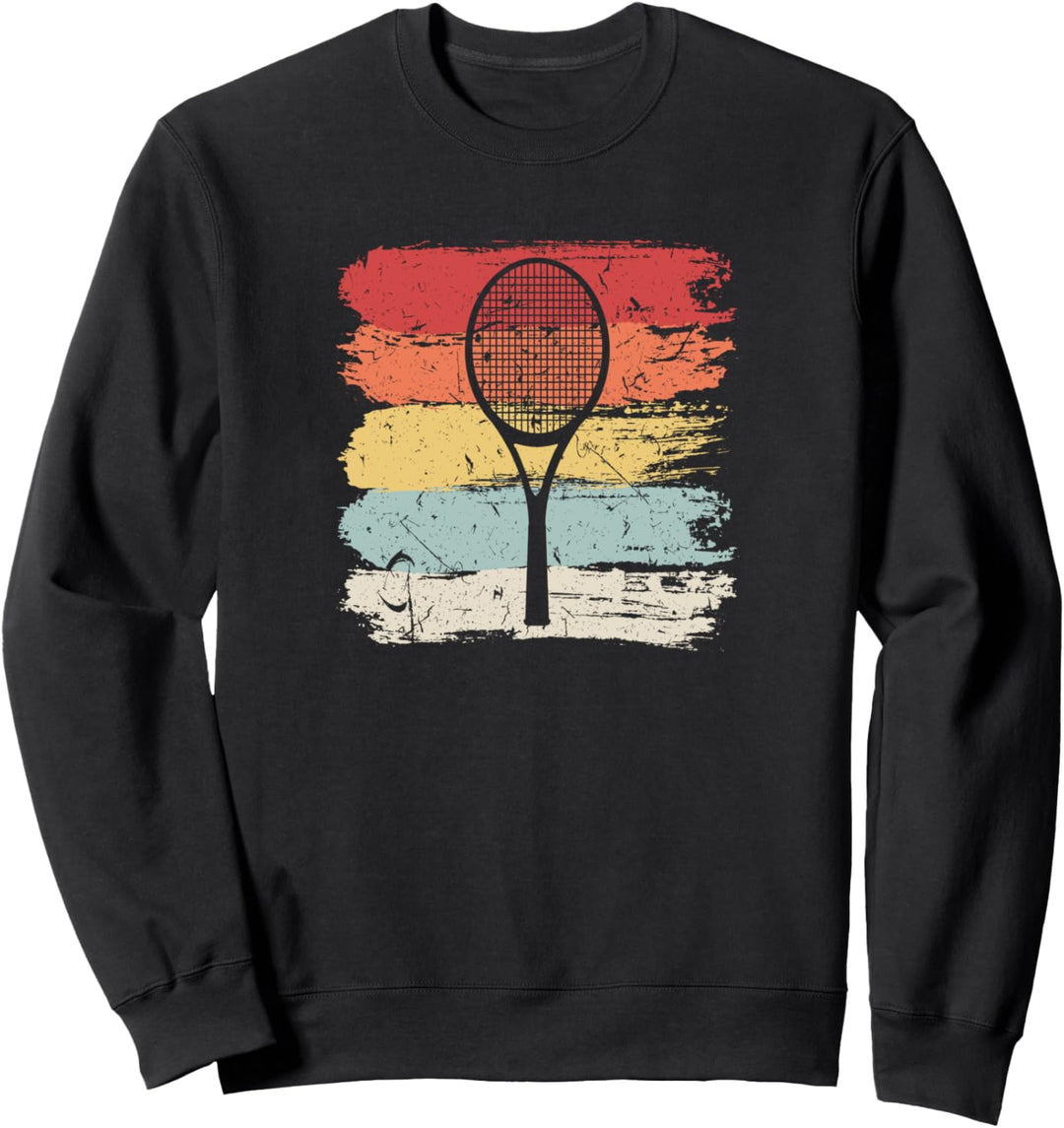 Tennis Vintage Retro Tennisschläger Sweatshirt