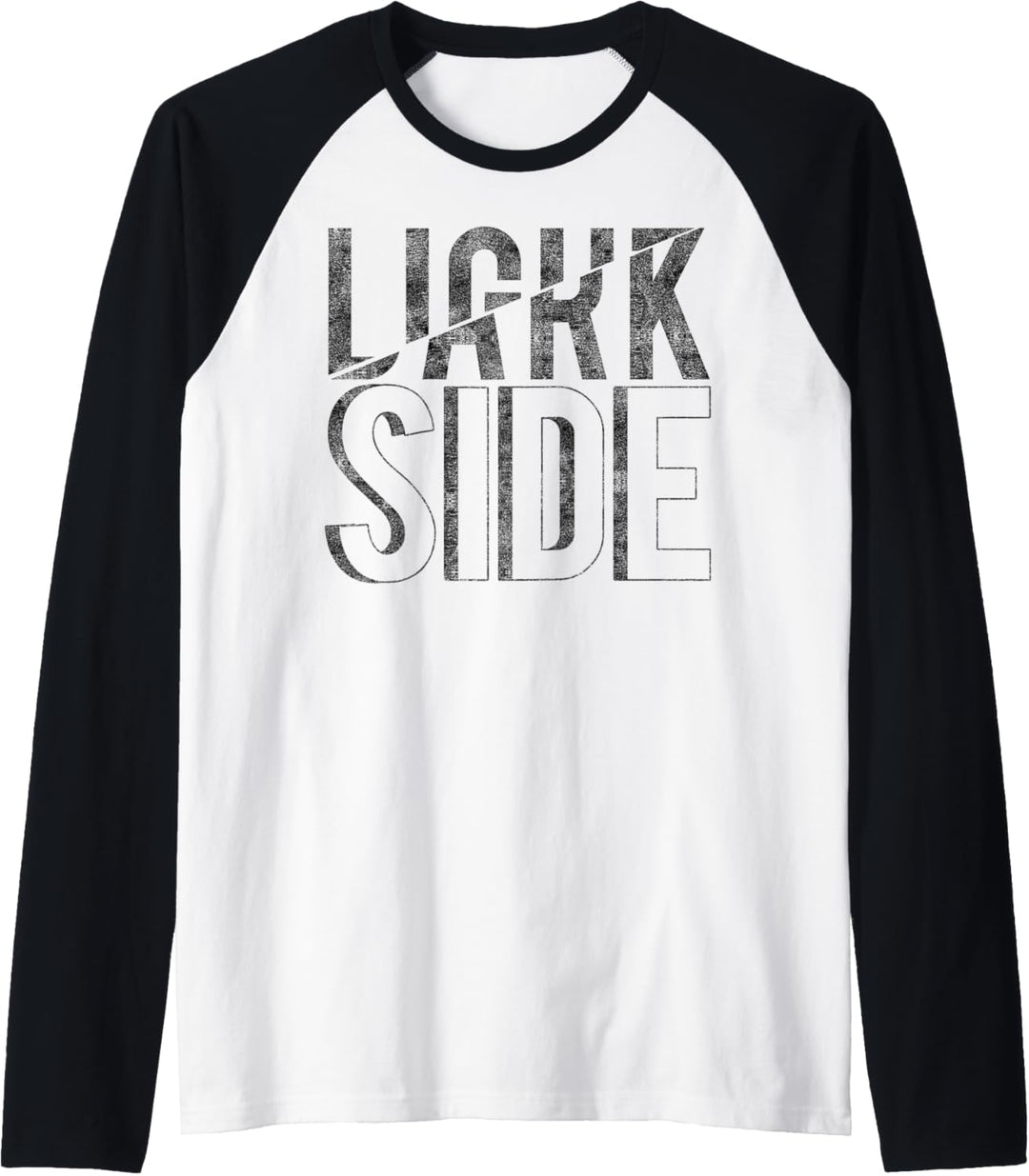 Star Wars Last Jedi Light Dark Slashed Raglan
